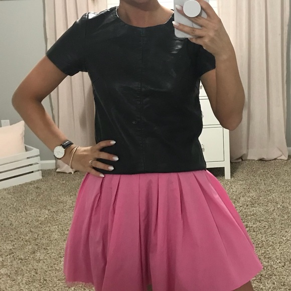 Express Leather Shirt Like New - Picture 6 of 7